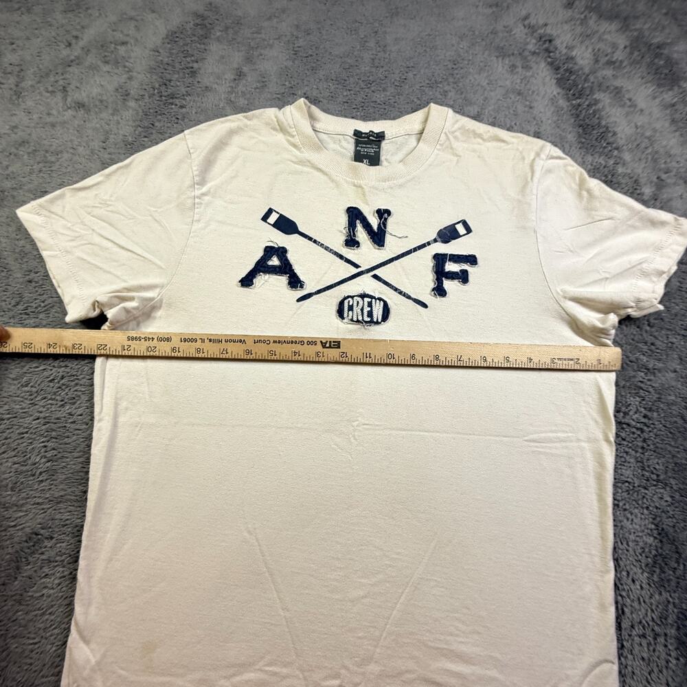 Vintage Abercombie & Fitch Rowing Shirt Muscle Tee XL Crew Neck Single Stitch - Picture 7 of 7